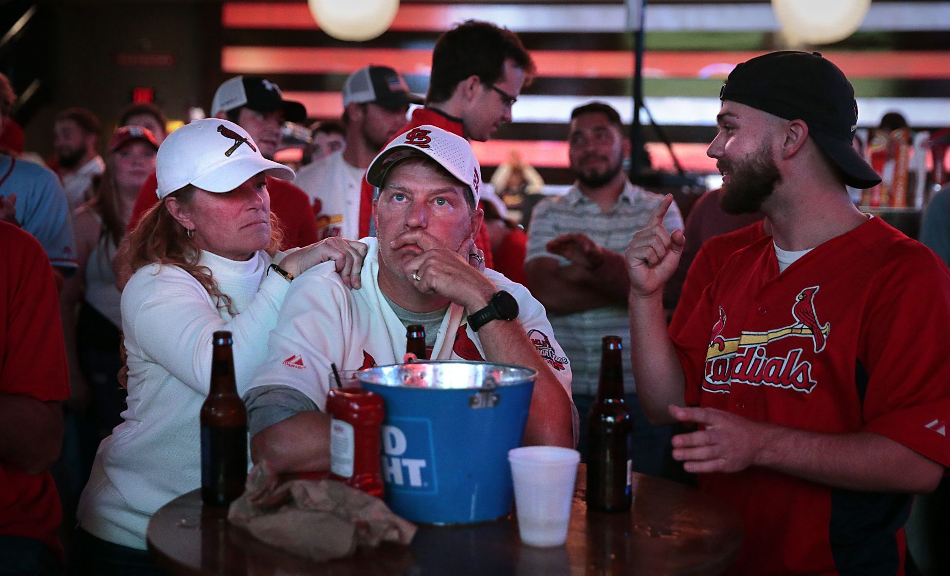 There's a party at Ballpark Village as Cardinals play Wild-Card